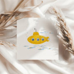 Yellow Submarine Kids Birthday Napkin<br><div class="desc">Come together to celebrate your little boy or girls birthday with this adorable,  nostalgic,  yellow submarine birthday theme paper napkins!</div>