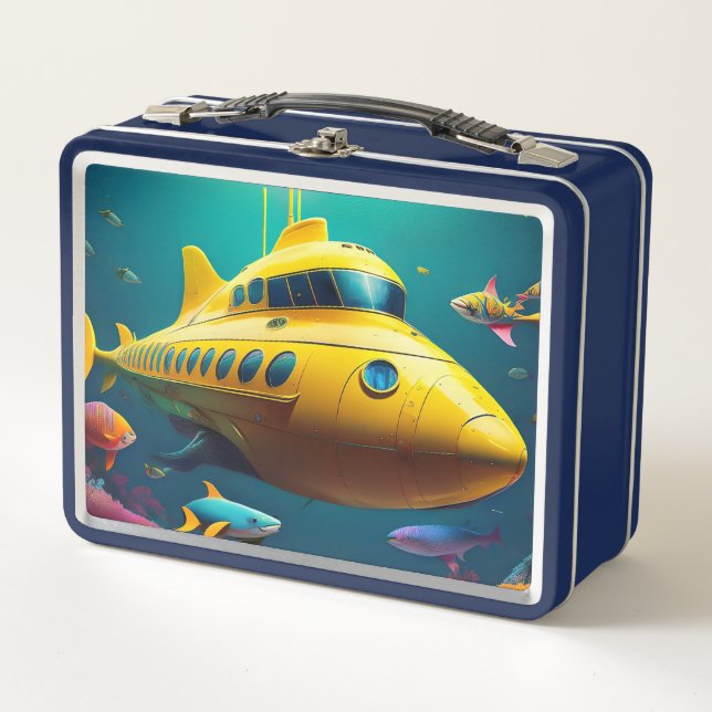 Yellow Submarine Metal Lunch Box (Front)