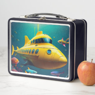 Yellow submarine Metal Lunchbox