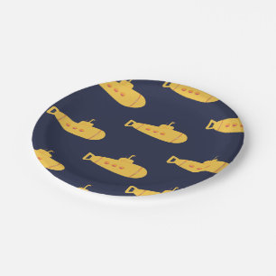 Yellow Submarine Paper Plate