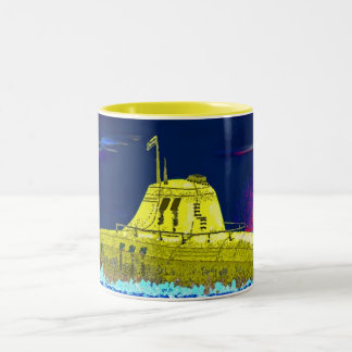 Yellow submarine Two-Tone coffee mug