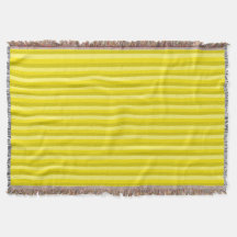 Yellow  Summer Mood Lines Throw Blanket