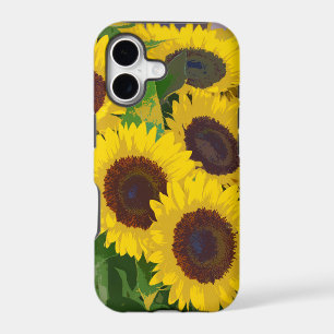 Yellow summer sunflowers