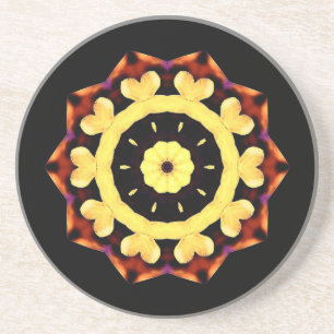 Yellow Sun Coaster