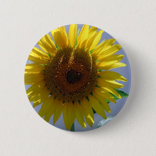 Yellow Sunflower 6 Cm Round Badge