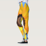Yellow Sunflower Against Sun on Blue Sky Leggings<br><div class="desc">Leggings with Yellow Sunflower Against Sun on Blue Sky - Summer Day - Photo Flower Nature - You can also personalise - Choose / Add Your Unique Photo - Image / Text - Name / Colour / Font / Size / more - Make Your Special Gift - Resize and move...</div>