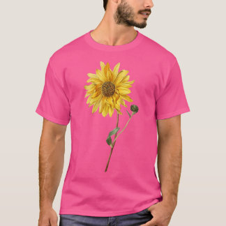 Yellow Sunflower and Bud  T-Shirt