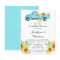Yellow Sunflower Aqua Vintage Truck Couples Shower