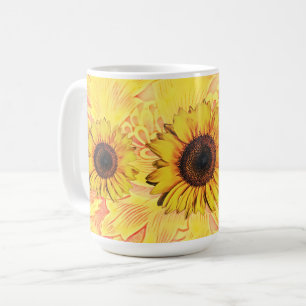 Yellow Sunflower Art Mug Cup