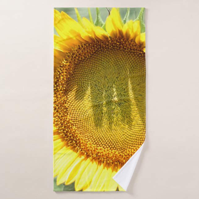 Yellow sunflower bath towel (Bath Towel)
