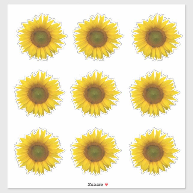 Yellow Sunflower Blooms Country (Sheet)