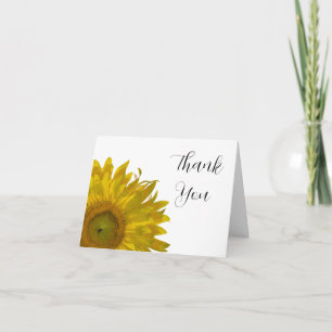 Yellow Sunflower Bridesmaid Thank You
