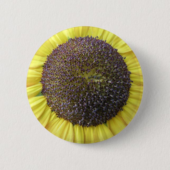 Yellow Sunflower Button (Front)