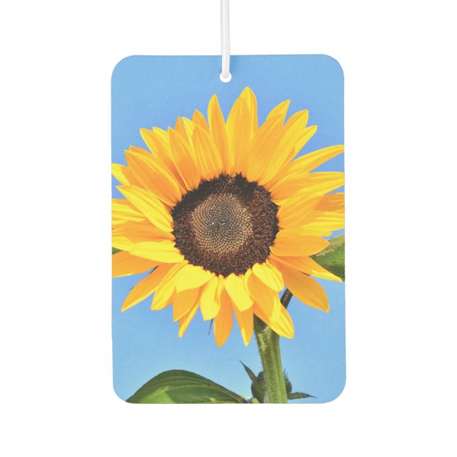 Yellow Sunflower Car Air Fresheners (Front)