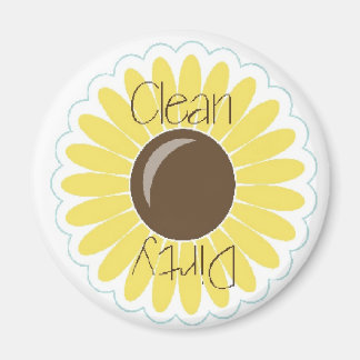 Yellow Sunflower Clean/Dirty Dishwasher Magnet