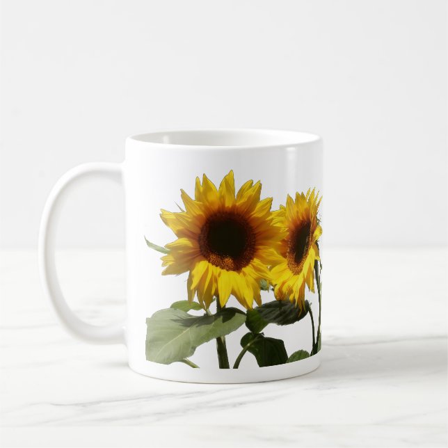 Yellow Sunflower Coffee Mug (Left)
