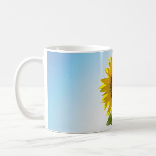 Yellow sunflower coffee mug (Left)