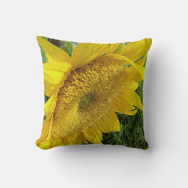 Yellow Sunflower Cushion (Front)
