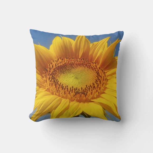 Yellow Sunflower Cushion (Front)