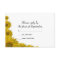 Yellow Sunflower Edge Wedding RSVP Response Card