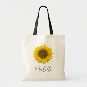 Yellow Sunflower Elegant Country Floral  Tote Bag