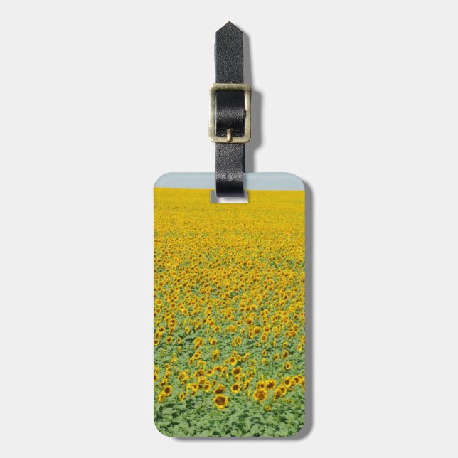 Yellow Sunflower Field Luggage Tag (Front Vertical)