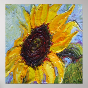 Yellow Sunflower Fine Art Poster