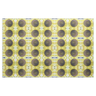 Yellow Sunflower Floral Patterned Fabric