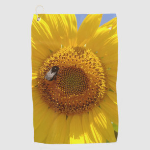 Yellow Sunflower Golf Towel