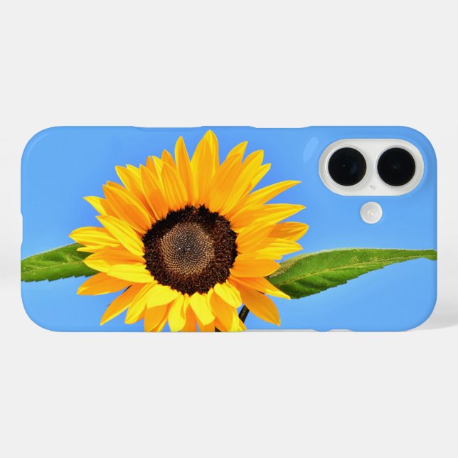 Yellow Sunflower iPhone Case (Back (Horizontal))
