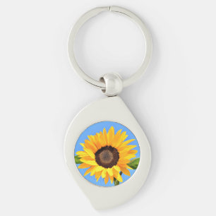 Yellow Sunflower Keychain