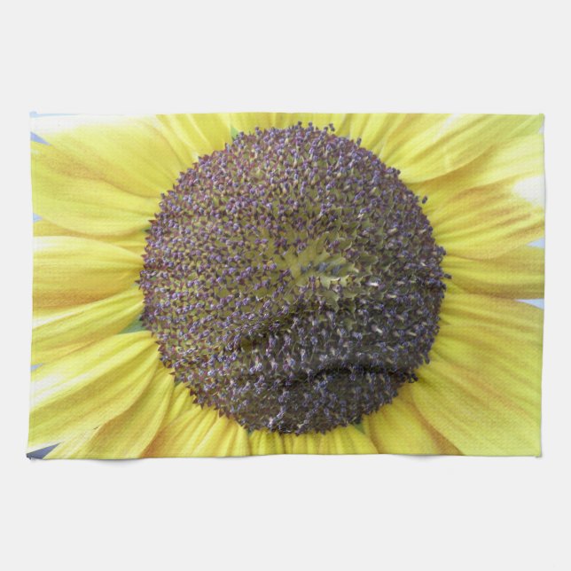 Yellow Sunflower Kitchen Towel (Horizontal)