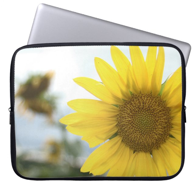 Yellow SunFlower Laptop Sleeve (Front)