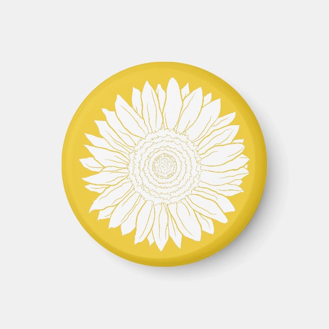 yellow sunflower magnet (Front)