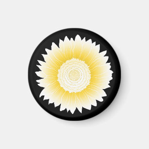 yellow sunflower magnet