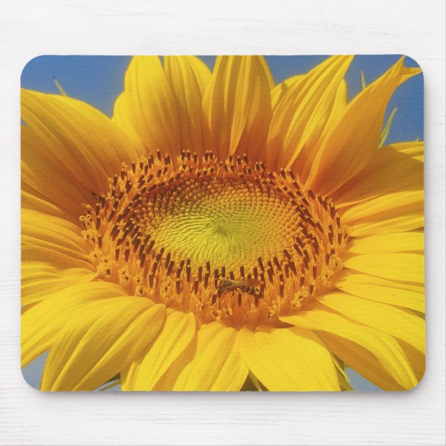 Yellow Sunflower Mouse Mat (Front)