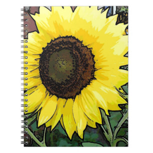 Yellow Sunflower Notebook