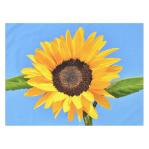 Yellow Sunflower on Blue Sky Tablecloth
