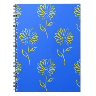 Yellow Sunflower Pattern  Notebook