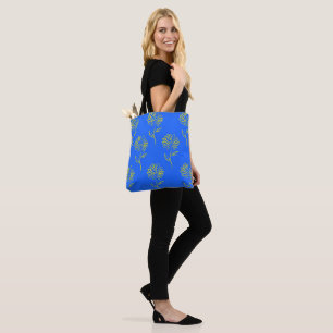 Yellow Sunflower Pattern Tote Bag
