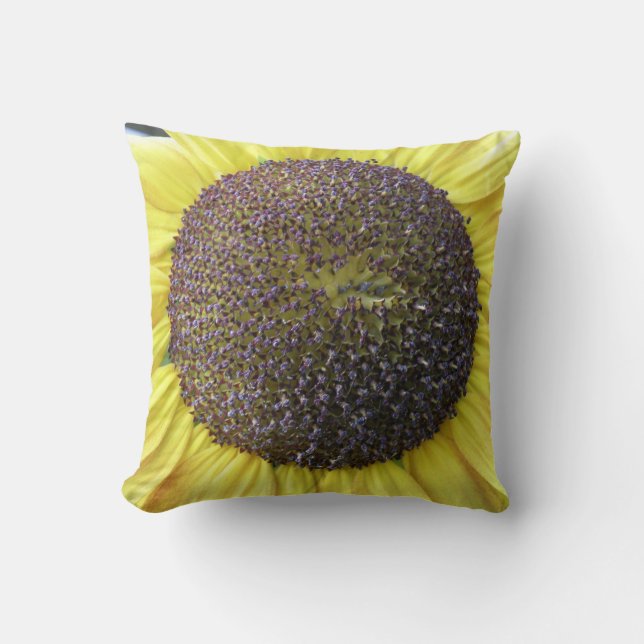 Yellow Sunflower Pillow (Front)