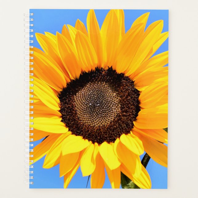Yellow Sunflower Planner (Front)
