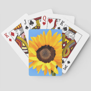 Yellow Sunflower Playing Cards