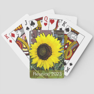 Yellow Sunflower Playing Cards