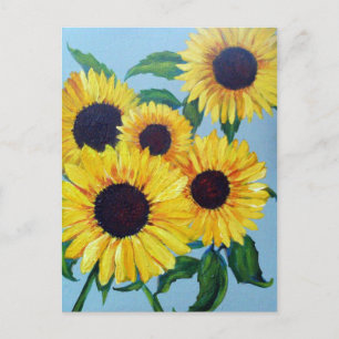 Yellow Sunflower Postcard