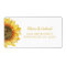 Yellow sunflower. Rustic  wedding shipping