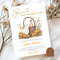 Yellow Sunflower Summer Picnic Bridal Shower