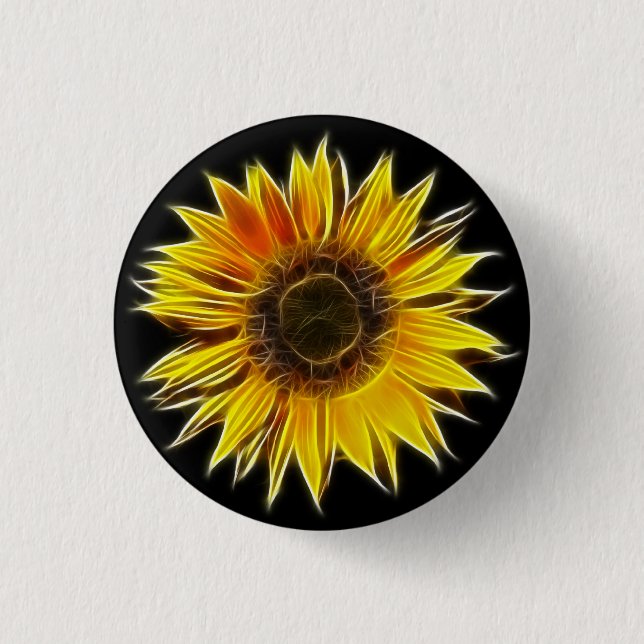 Yellow Sunflower Sun Flower Plant 3 Cm Round Badge (Front)
