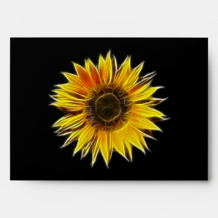 Yellow Sunflower Sun Flower Plant Envelope