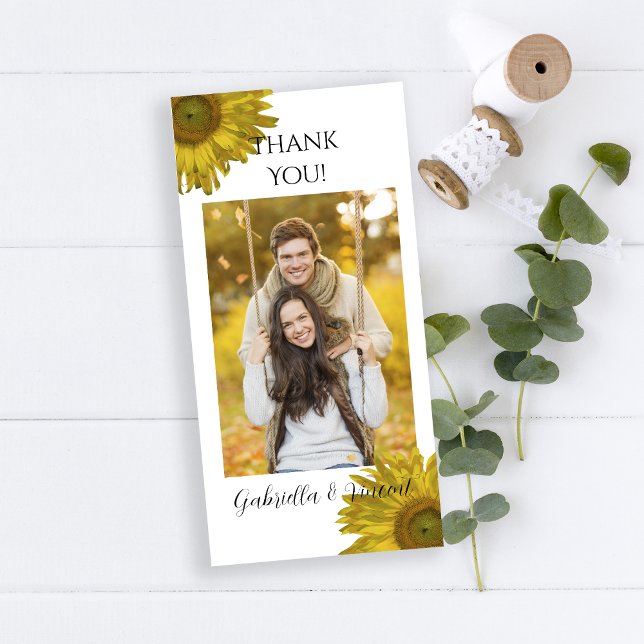 Yellow Sunflower Thank You Vertical (Creator Uploaded)